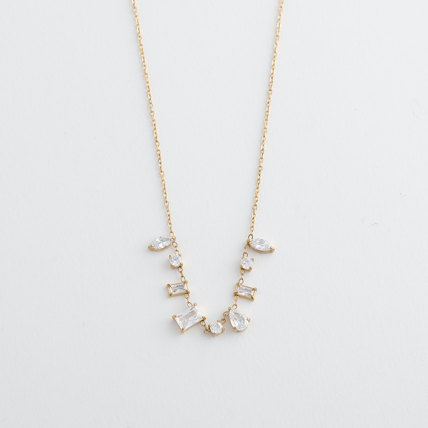 【金属アレルギー対応ノットアレプラス】ジルコニアネックレス[NOP0154]