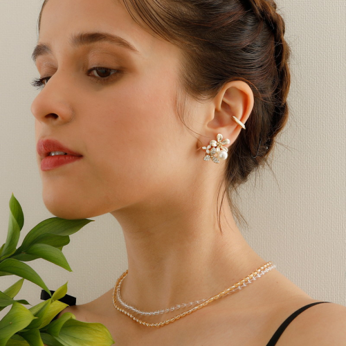 JewCas フルリールパールエアフィットイヤリング[JC3027]