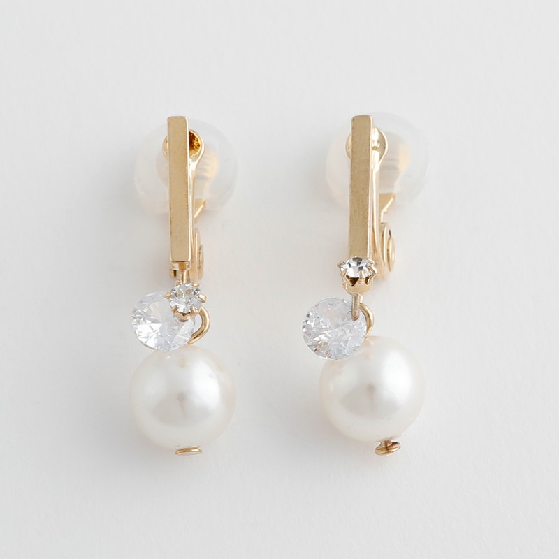 JewCas パールラスターエアフィットイヤリング[JC4932]