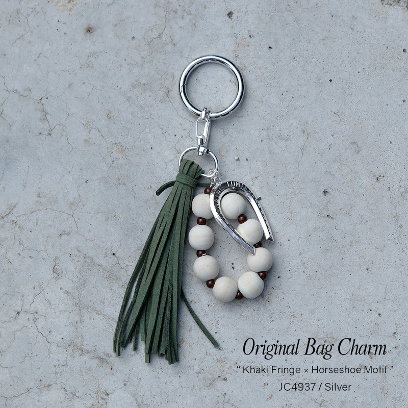 オリジナルバッグチャーム カーキ×馬蹄[JC4937]