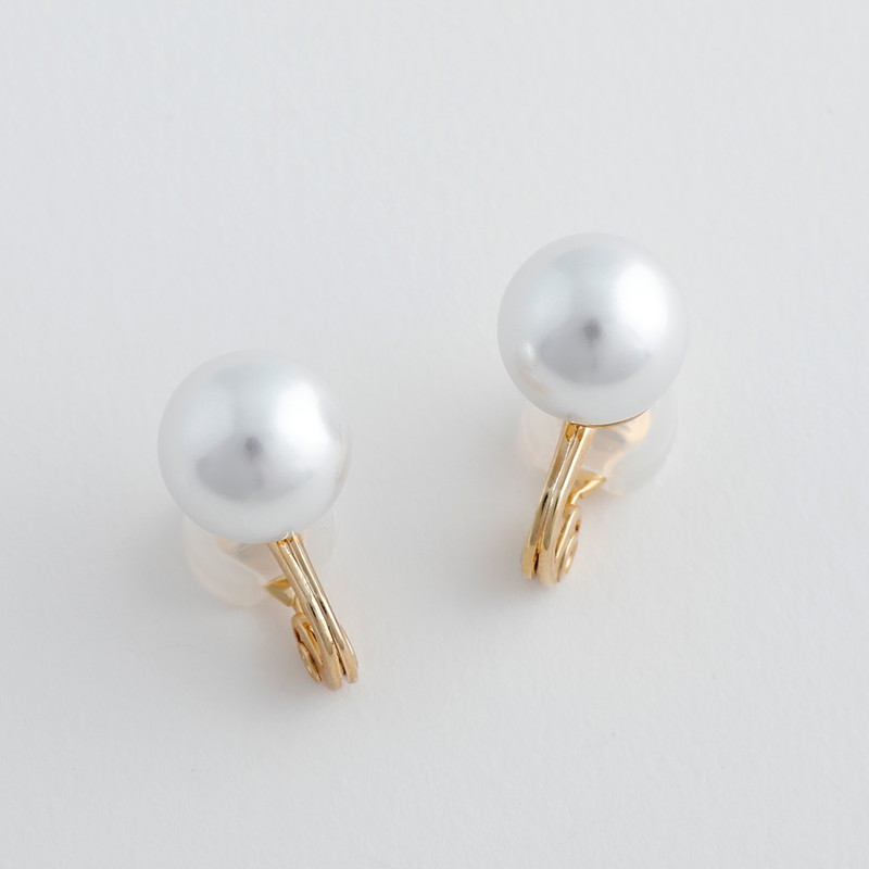 JewCas シンプルパールエアフィットイヤリング [JC4950]