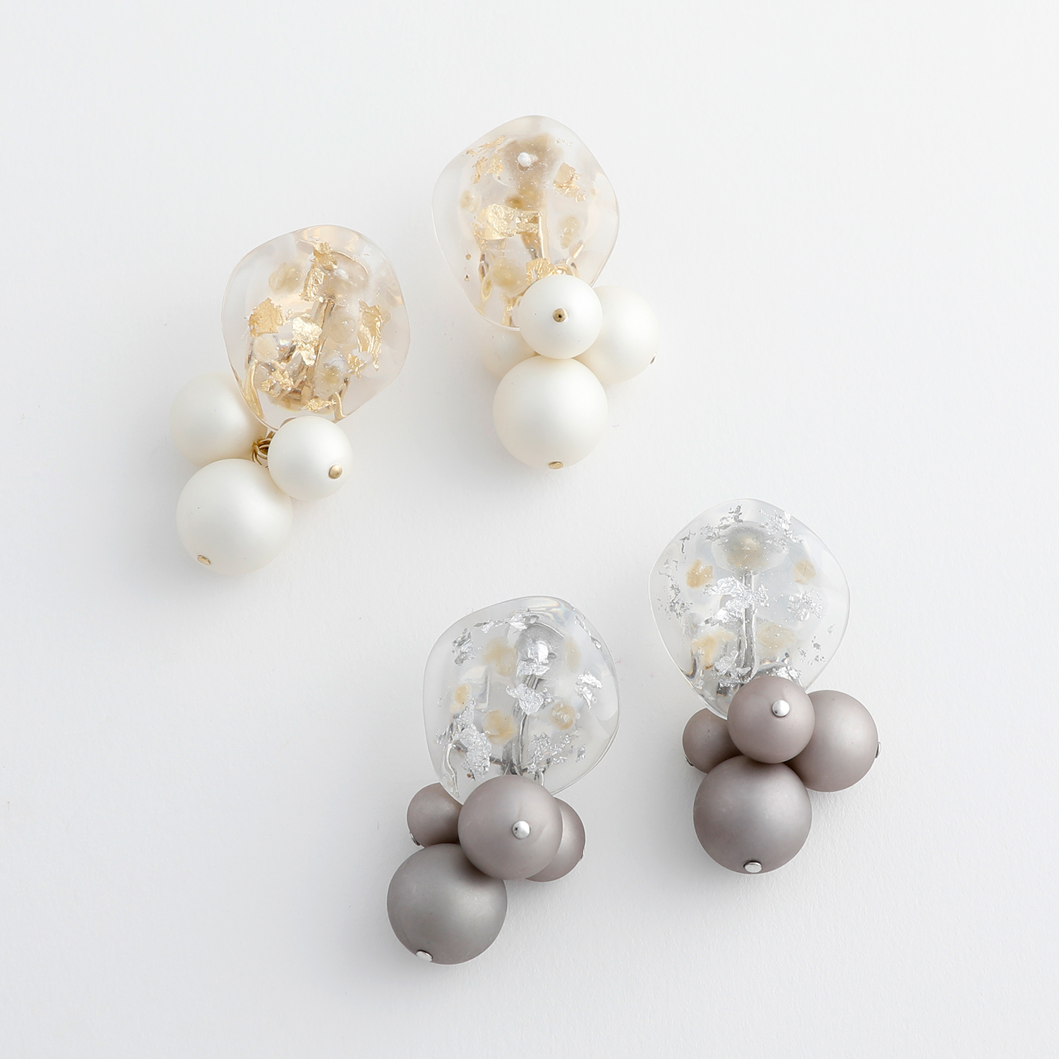 JewCas 2wayアクリルビーズエアフィットイヤリング [JC4959]