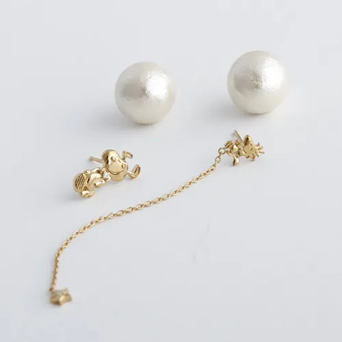 【SNOOPY star★d'or】Love & Dancing with Snoopy ピアス[KPIL0002]