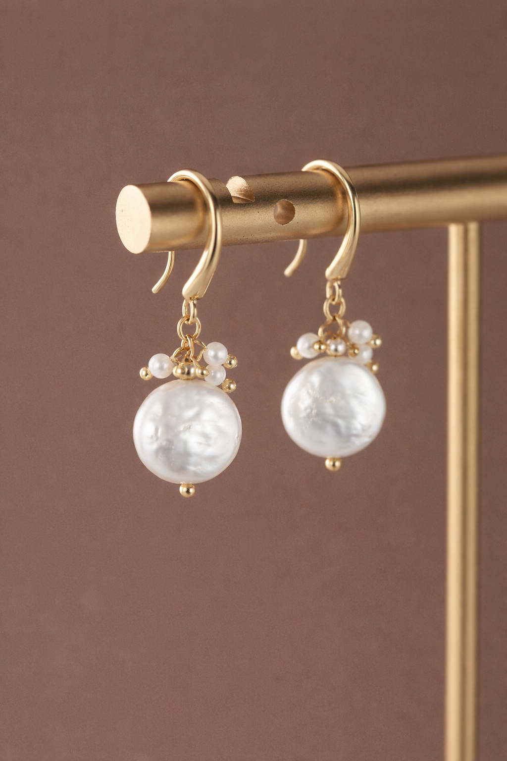 MALLOLINA 淡水トゥインクルパールピアス[MLPB0020]