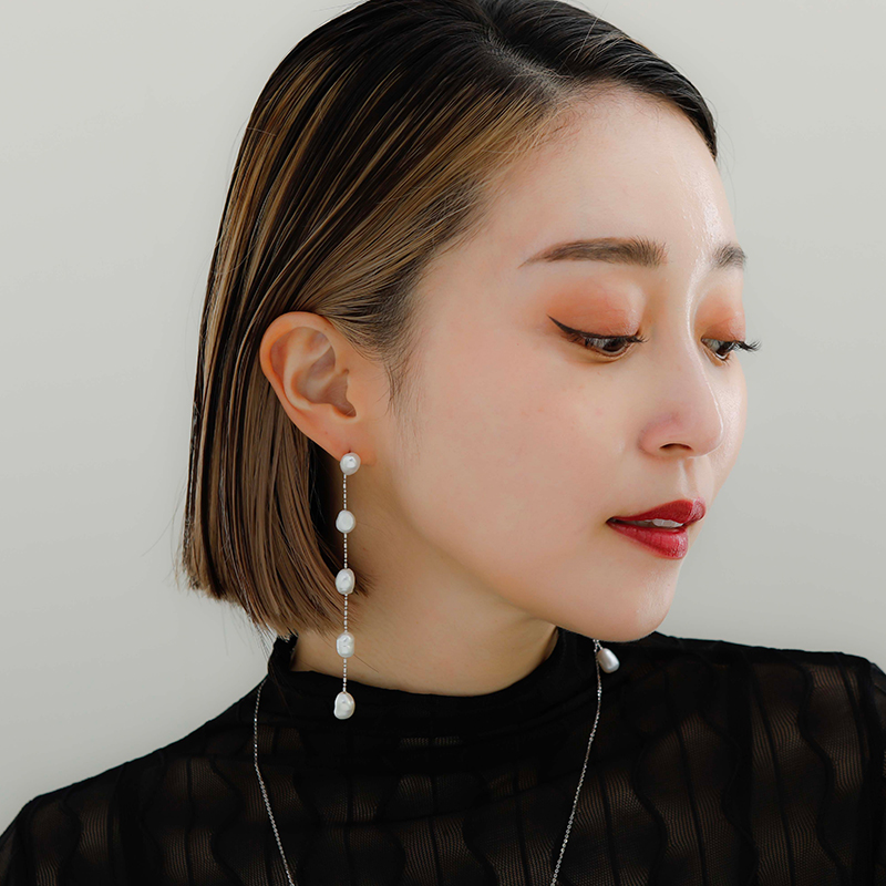 MALLOLINA PEARIST 淡水ロングピアス[MLPS0072]