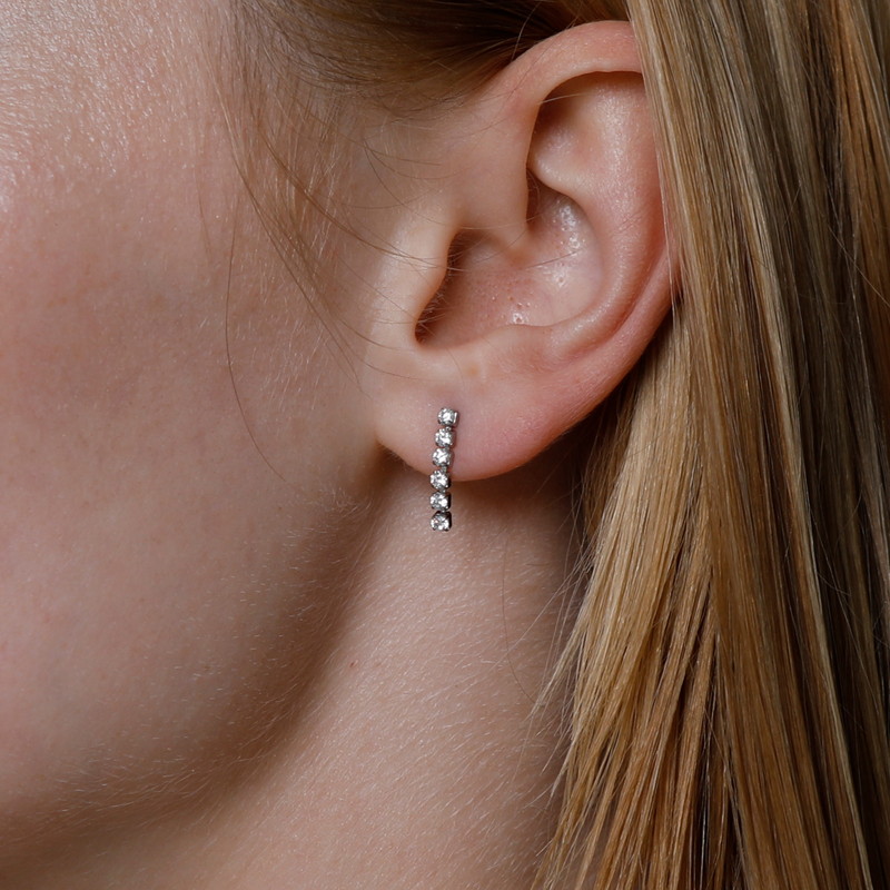 【金属アレルギー対応ノットアレプラス】ジルコニアピアス[NOP0146]