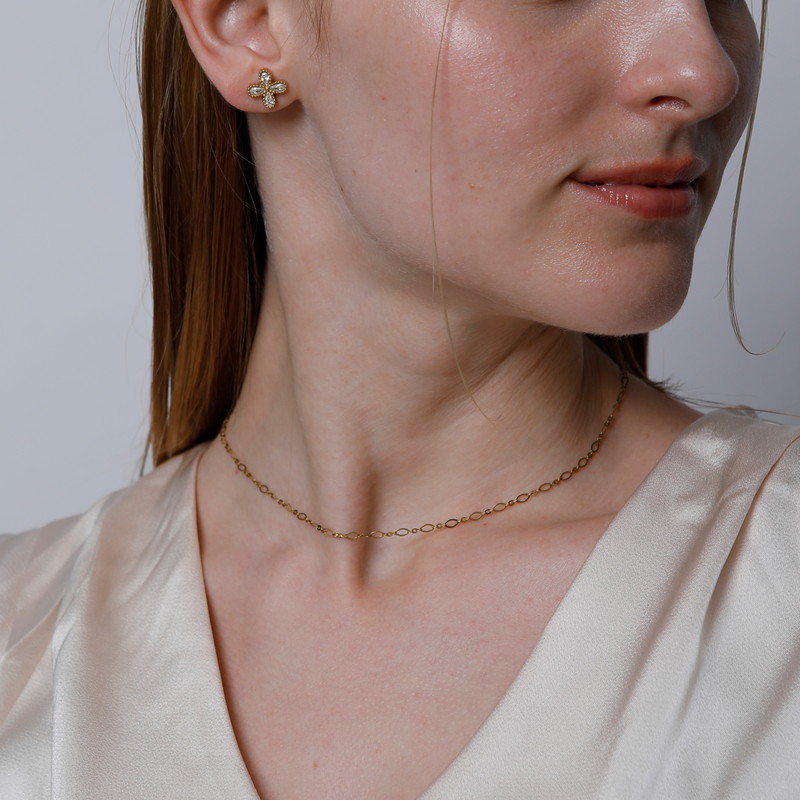 【金属アレルギー対応ノットアレプラス】ステンレスネックレス[NOP0147]