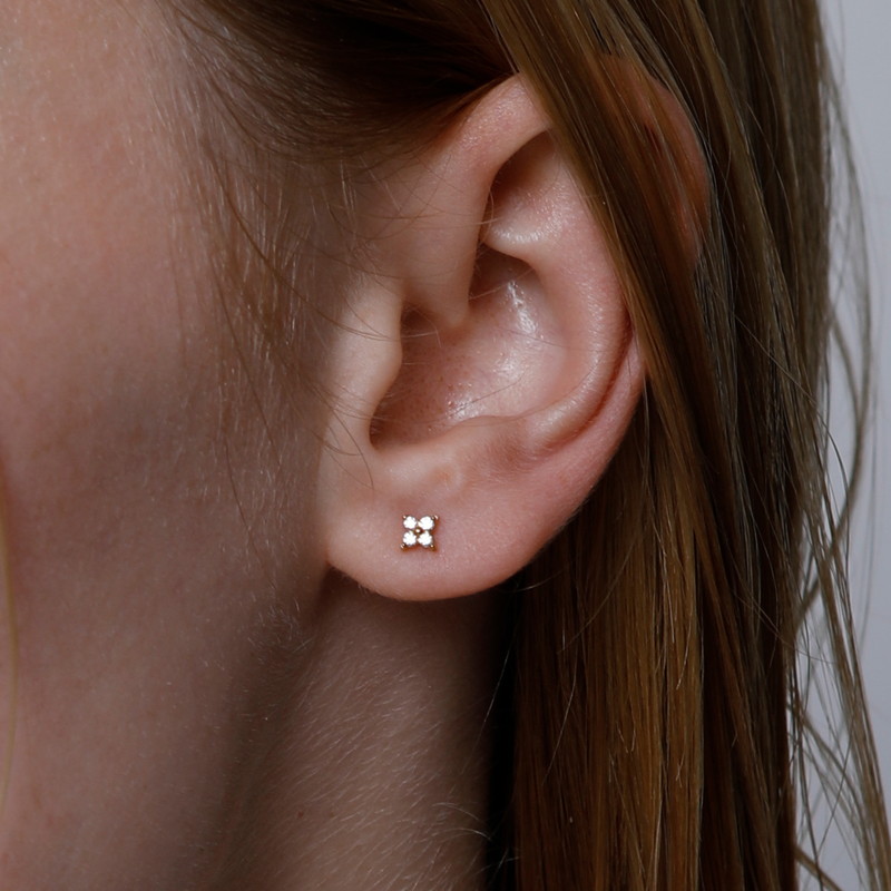 【金属アレルギー対応ノットアレプラス】ジルコニアピアス[NOP0150]