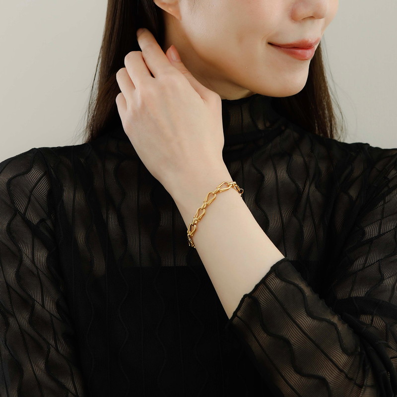 【金属アレルギー対応ノットアレプラス】ノットアレプラスブレスレット[NOP0163]